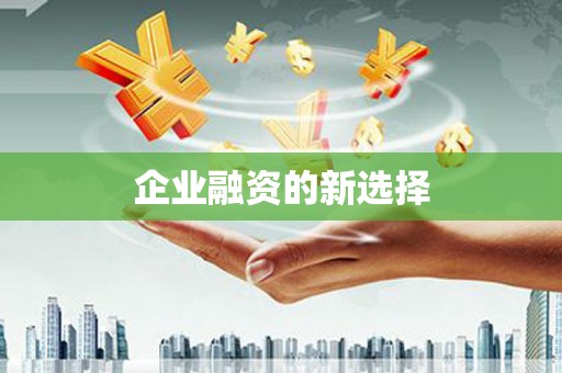 澄江企业融资的新选择