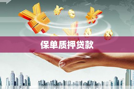 澄江保单质押贷款