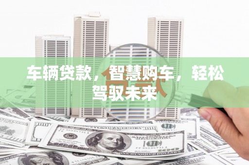 澄江车辆贷款，智慧购车，轻松驾驭未来